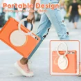 thumbnail image 7 of Handle Stand Tablet Case for Samsung Galaxy Tab A9 Plus 11 Inch 2023 SM-X210 X216 X218 Shockproof Cover for Tab A9 8.7 2023 X110 (Coral Orange,S9 Plus 2023 X810), 7 of 7