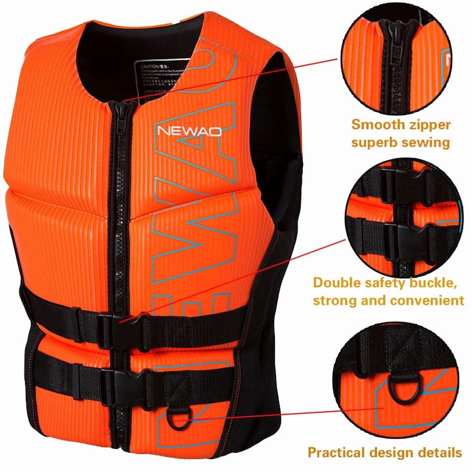 Life Jackets Neoprene Wakesurf Impact Comp Life Vests Great for All Other Watersports Activities