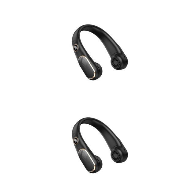 Advancent Ventilador para colgar en el cuello con pantalla LED USB 2400mAh Ventiladores de refrigeración de aire sin aspas ajustables Fresco Type3 NO3
