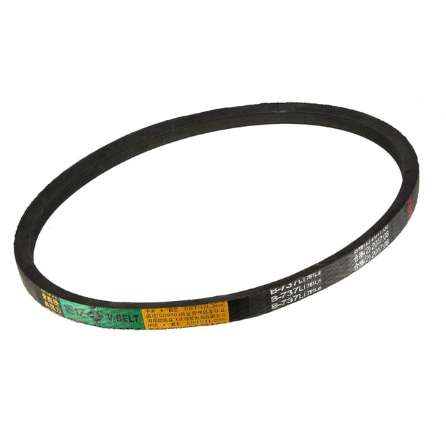 Cinturones de transmisión de goma negra Uxcell B737/B29 Drive V Belt Inner Girth 1 pieza