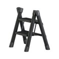 thumbnail image 3 of Folding Ladder Space Saving Non Slip Thickened Foldable Black Folding Step Stool Two layers, 3 of 7