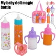 thumbnail image 3 of ZOUBAOQ 6 Pieces Magic Disappearing Milk and Juice Bottle with Pacifier,Pretend Play Feeding Toy Set with Pink Package,Baby Doll Dummy Baby Doll Feeding Set,Baby Dolls Accessories Gifts, 3 of 9
