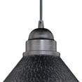thumbnail image 4 of Vaxcel Outland 1 Light Black Gold Farmhouse Outdoor Barn Dome Pendant, 4 of 6
