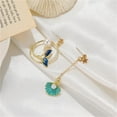 thumbnail image 2 of Xihbxyly Pendientes de Sirena Asimétricos Pendientes de Gota de Aceite de Color Personalizados Pendientes de Perla, 2 of 3