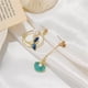 thumbnail image 2 of Xihbxyly Pendientes de Sirena Asimétricos Pendientes de Gota de Aceite de Color Personalizados Pendientes de Perla, 2 of 3