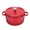Red, variant on Tebru 2-in-1 Pre-Seasoned Cast Iron Double Dutch Oven with Lid - Dual Handles - Enameled Cast Iron Pot Cookware - Use in the Oven, on the Stove, on the Grill or over the Campfire - Black, 5QT