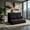 Black, variant on Demi Bonn Adjustable Floor Sofa Couch, Foldable Lazy Sofa Sleeper Bed, Multi-Functional Floor Loveseat, 6-Position Adjustable Sleeper Lounge Couch with 2 Pillows, for Reading, Gaming, Black