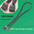 thumbnail image 2 of Cable Interno USB 2.0 Hembra A Hembra de 9 para Placa Base Cable de Cabecera de Placa Base Interna, 2 of 5