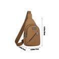thumbnail image 2 of Bwiyojiz School Storage & Organization Thickened Zipper Outdoor Canvas Chest Bag Men's Hiking Backpack Multipurpose Crossbody Messenger and Women's, Gifts for Yourself, 2 of 2