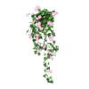 Artificial Hanging Flowers Outdoor - UV Resistant Violet Wisteria & Petunias for Porch, Garden & Wedding Decor - Silk Spring Flower Garland