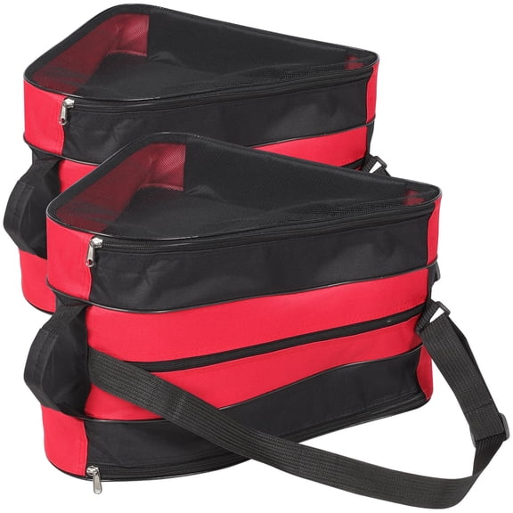 BESTYASH Roller Skate Bag Multi Oxford Portable Zippered Storage Case 2Pcs