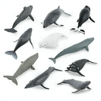 BESTSKY Marine Sea Life Whale Figurines Beluga Humpback Whale Action Figures Ocean Animal Model Ornaments Toys