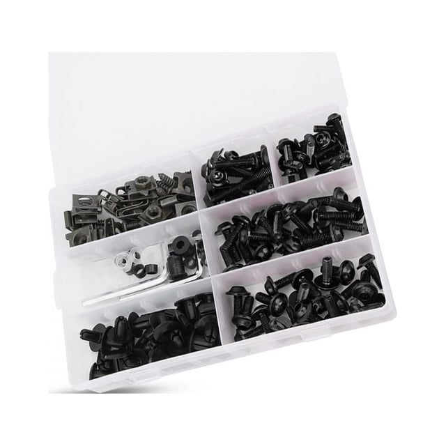 Tornillos para carenado de motocicleta, 198 piezas/juego Tornillos para carenado de parabrisas Piezas para motocicleta Tecnología de vanguardia