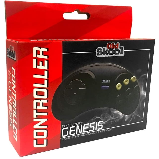 Old Skool Classic SEGA Genesis Controller- Padera de juego de 6 botones Old Skool Old Skool