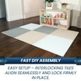 thumbnail image 3 of FlooringInc's Rainbow & Natural Harmony Playmat - Kid Safe Foam Floor Tiles with Removable Edges - 2'x2', 1/2" Thick (Earthy, 6 Tile Pack), 3 of 6