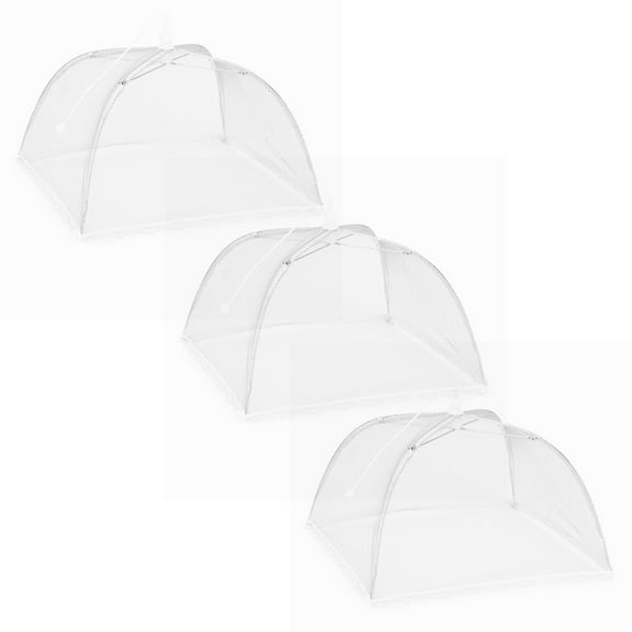 Clearance Food Storage under $6 3 Large Up Mesh Umbrella Cover Dome Screen Picnic Net Food Tent Kitchen,Dining & Bar