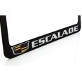 thumbnail image 3 of Escalade with Crest Zinc License Plate Frame with Glossy Black Finish (2 hole), 3 of 3