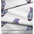 thumbnail image 2 of Soimoi Rayon Fabric Leaves & Floral Block Print Fabric by The Yard 56 Inch Wide, 2 of 3