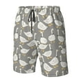 thumbnail image 4 of Logiee Herd of ducks Print Mens Swim Trunks Quick Dry Board Shorts,Breathable Hawaii Beach Shorts Swimwear Bathing Suits-Large, 4 of 6