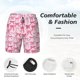 thumbnail image 3 of Balery Pink bows Bañador para hombre, shorts de playa de secado rápido con entrepierna y forro de compresión-Large, 3 of 6