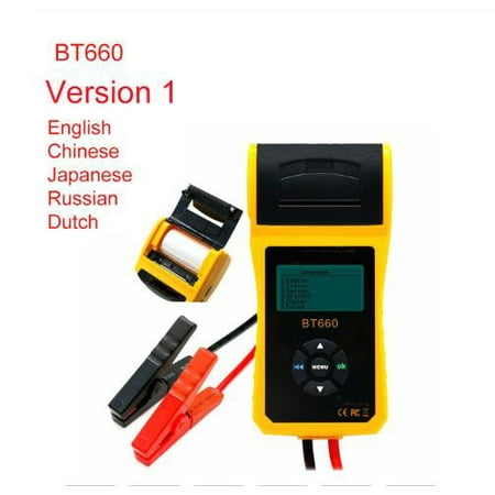 

BT660 Battery Conductance Tester 12V Auto Battery Testers Automotive Diagnostic Tools for Heavy/Light Duty Trucks Cars New