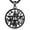 Black, variant on Tetragrammaton Necklace Amuleto de Proteccion Punk Black Plated Sterling Silver Pentagram Necklace for Mens Pentacle Jewelry Witchy Gifts for Men Women Pagan Talisman, 24" Rope