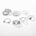 thumbnail image 4 of Anillos bohemios de acero inoxidable para mujer, conjunto de anillos Fidget, joyería Schmuck, accesorios para parejas, Anelli, 2023, 4 of 4