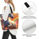 thumbnail image 3 of Fotbe Rainbow Sunset Cloud White Horse Bolsa Tote Estética de Lona con Estampado para Mujer - Bolsa Reutilizable de Hombro Casual para Vacaciones, Compras, Trabajo y Gimnasio, 3 of 8