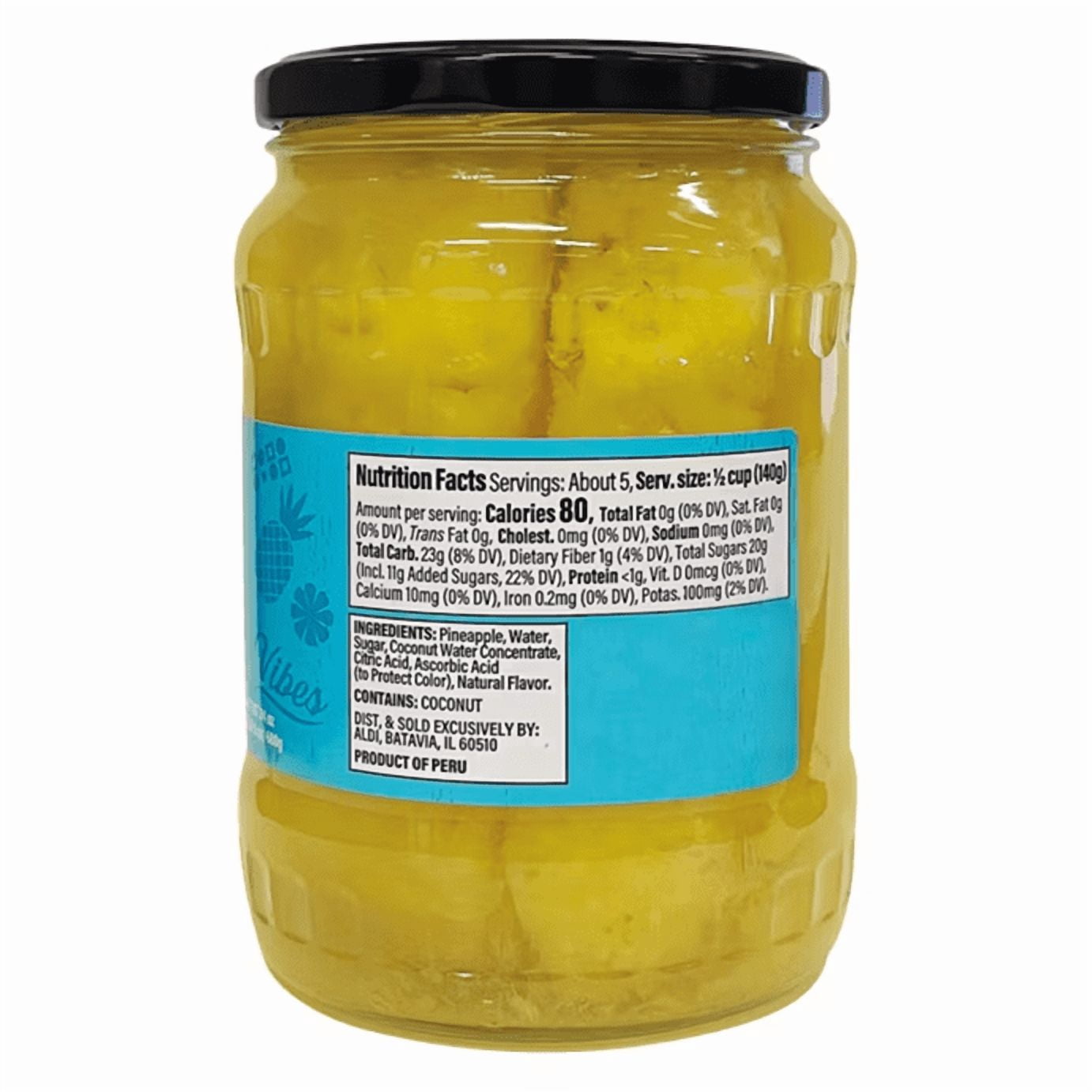 Sweet Harvest Pineapple Spears in Light Syrup with Coconut Water 2 Pack 24 oz