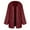 Wine, variant on jsaierl Sherpa Jacket Women Open Front Hooded Fleece Jacket Outwear Solid Color Long Sleeve Fall Coat Hoodies