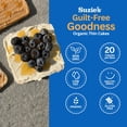 thumbnail image 6 of Suzie's Organic Brown Rice Cake Thins|12 Pack|Unsalted Sodium Free|USDA Organic, NON-GMO, Fat-Free, Sugar-Free, Gluten-Free|Low-Calorie Snack-16 Calories Per Slice|Bread & Cracker Replacement, 6 of 6