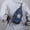 35#Dark Blue, variant on Chest Bag Crossbody 30cm, Adjustable Strap Multi Pocket for Sports Travel, Layered Compartment Reflective Night Safe, Lightweight Durable Fabric and Outdoor Daily Commute