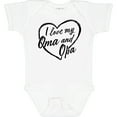 thumbnail image 3 of Inktastic I Love My Oma and Opa in Black Chalk Heart Boys or Girls Baby Bodysuit, 3 of 5