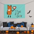 thumbnail image 3 of DouZhe A Heart Fox Sign Banner, Valentines Day Hanging Banners Backdrop Festive Party Decor for Indoor Outdoor, 47 x 71 Inches, 3 of 7