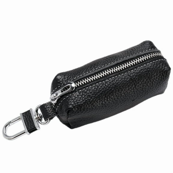 Leather Men Women Key Holder Keychain Bag Organizer Car Keys Holder Pouch Multifunctional Small Wallet Mini Purse Holder