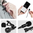 thumbnail image 2 of Micrófono de solapa, Micrófono de solapa para teléfono móvil y PC, Micrófono con clip con cable de extensión de 1,5 m, Perfecto para K Lied, Entrevista, Vlog, Podcast Xemadio LKX-0366, 2 of 4