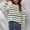 Beige, variant on Zynviq Beige Woman Sweater Pullover Crew Neck Loose Long Sleeve Striped Sweater Sweater Tops for Women L