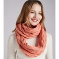 thumbnail image 2 of SURJDE Womens Thick Ribbed Knit Winter Infinity Circle Loop Scarf, 2 of 5