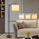 thumbnail image 1 of Lámpara de pie moderna DINGLIGHTING con forma de arco, 156 cm, negra, 8 W, 110 V, 1 of 9