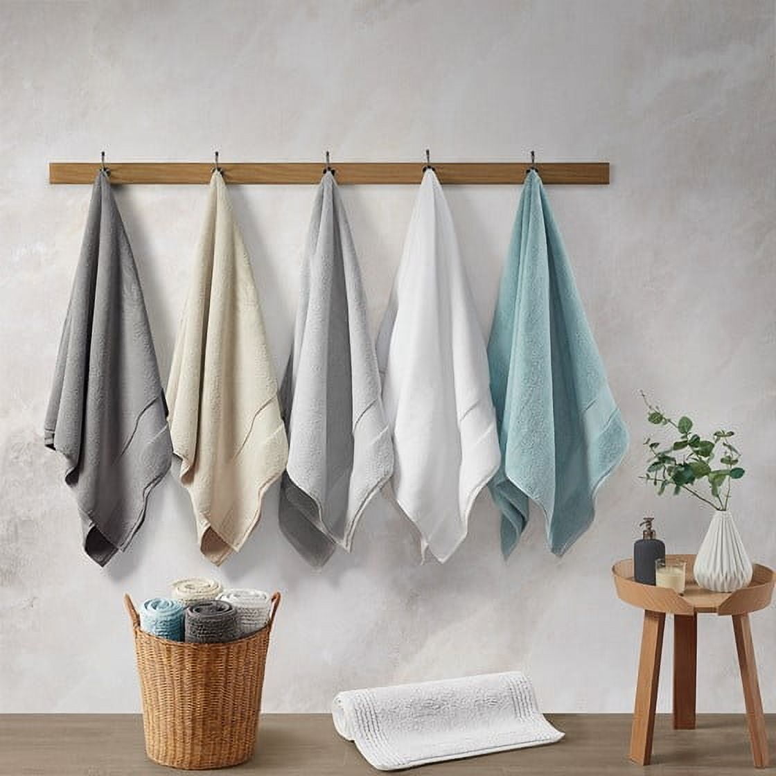 100% Cotton Tufted Reversible Bath Rug Blue 21x34 Inches 3000 GSM Heavy Duty Luxury Soft Bathroom Mat OEKO-TEX Certified Machine Washable