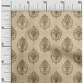 thumbnail image 2 of oneOone Velvet Beige Fabric Asian Block Fabric For Sewing Printed Craft Fabric By The Yard 58 Inch Wide, 2 of 5