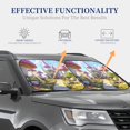 thumbnail image 4 of Daiia Dreamy Mushroom House 2PCS Car Windshield Sun Shade, Foldable Sun Shield for Car Front Window, Auto Sun Blocker Visor Protector Universal for Truck SUV Pickup-Large, 4 of 7