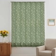 thumbnail image 3 of Sage Green Floral Sheer Curtains 96 Inches Long, Spring Flowers Light Filering Curtains, Privacy Drapes Simi Floor to Veiling Curtain for Living Room Bedroom Large Window Treatment, 3 of 9