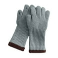 thumbnail image 2 of workcargo Juniors' Cotton Knit Gloves - Green, Free Size (One Size Fits Most), Touchscreen Compatible, Warm Breathable for Winter Daily Use/Commuting, 2 of 4