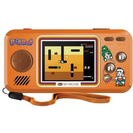 My Arcade Dig Dug Pocket Player - Collectible Handheld Game Console with 3 Games