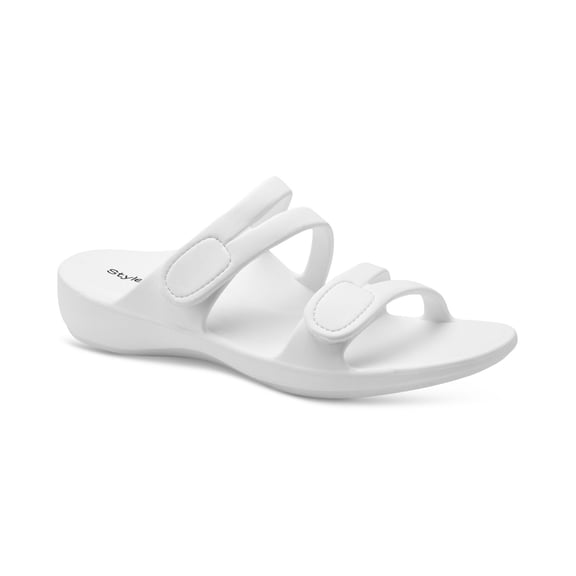 Style Co Jessaa Flat Sandals White 11M