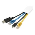 thumbnail image 4 of StarTech.com Solid Cable Management Raceway with Adhesive Tape & Cover, 1-1/4"(32mm)W x 3/8"(11mm)H, 3ft(1m) length, PVC Network/Power Cord Hider/Wall Wire Duct, Max 12 Cables, UL Listed - UL94 V0, M1 Fire Rated (CBMWWD3211) - Cable raceway - 3.3 ft - TAA Compliant, 4 of 7
