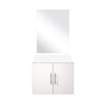 thumbnail image 2 of Scratch - resistant & Soft - close Design - A 24 - inch Glossy White Single Bath Vanity with Quartz Top and Mirror for Long - lasting Use, 2 of 3