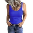 thumbnail image 2 of NEREID Women's Sleeveless Scoop Neck Ribbed Tank Tops Fitted Basic Cami Tee Shirts, 2 of 5