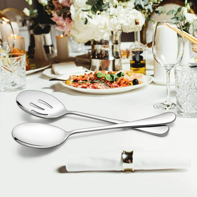 Ruiboury Serving Spoon Set Lightweight And Portable For Any Occasion Versatile Safe Gold